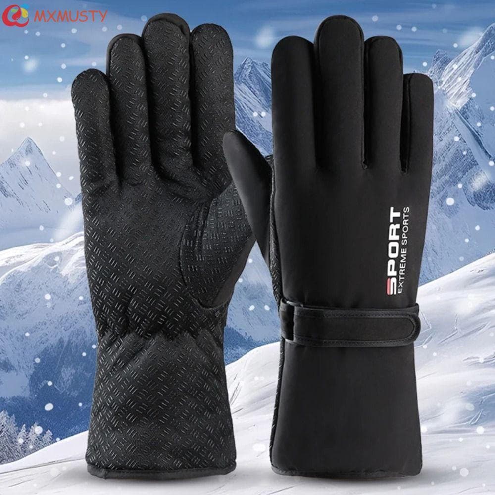 Luvas De Esqui De Inverno MXMUSTYZA , Masculinas Multifuncionais Para Manter O Calor Térmicas Impermeáveis Dirigir