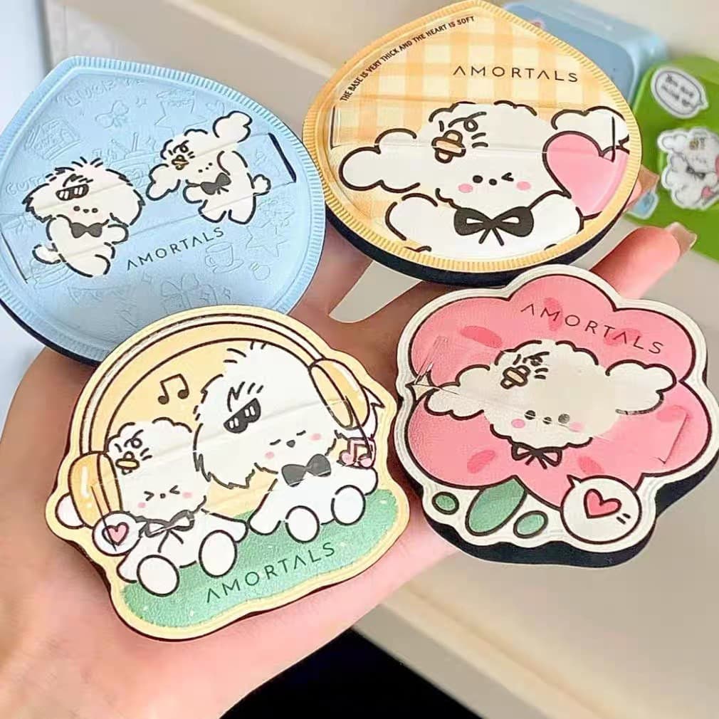 Feliz reparação gancho ~ Ermu uva Puff cão abraço preto mais pó almofada de ar seco molhado uva feminino uva preto 100 p