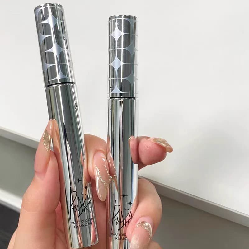 O Segredo dos Cílios da Mãe!Piara Black Mascara Impermeável Long Curling Não Mancha Grosso Feminino Preto