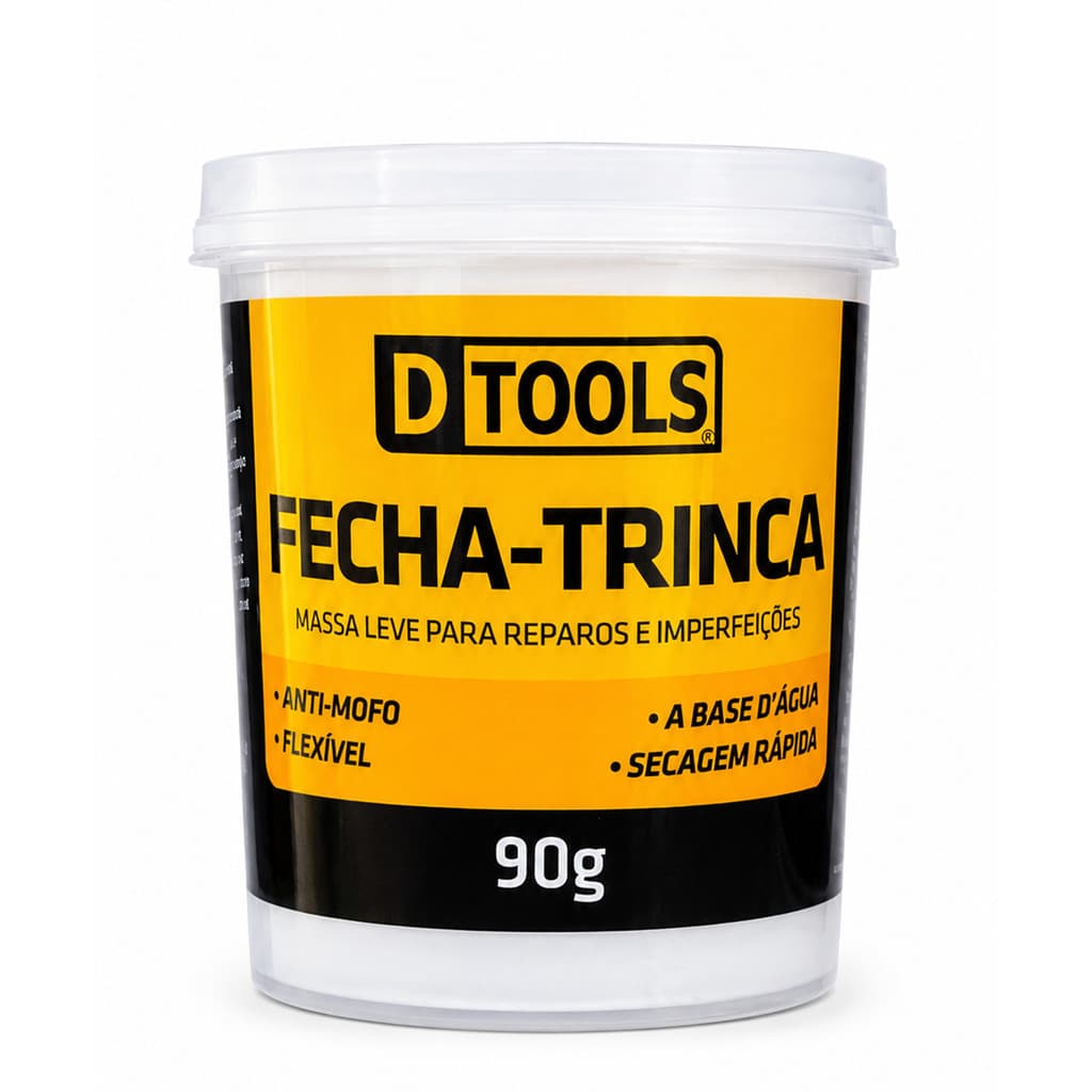 Fecha Trinca Parede Dtools 90g Massa Flexível Anti Mofo