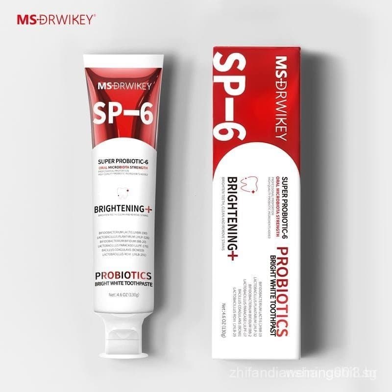 Pasta de Dentes MSDRWIKEY SP-6 |   Cuidado Oral Probiótico para Reparação do Esmalte e Hálito Fresco Duradouro |   4,59