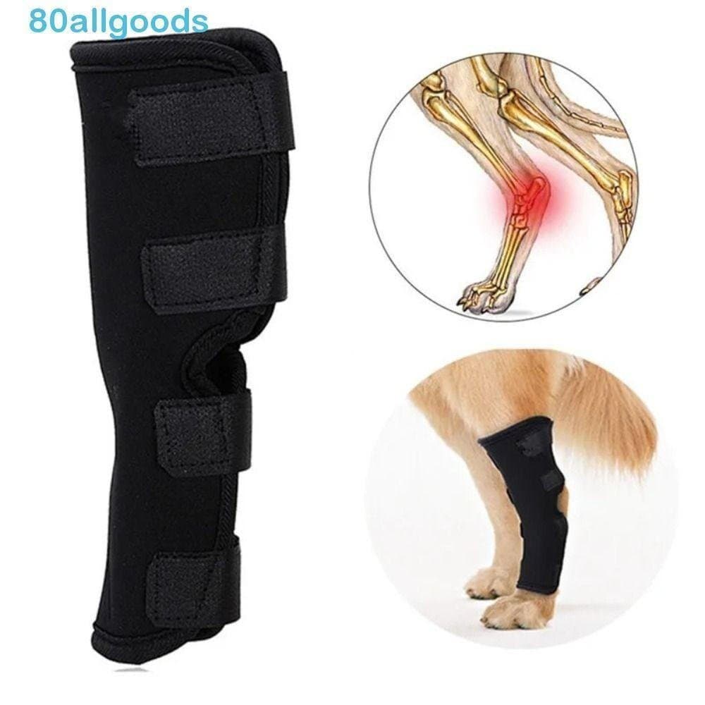 ALLGOODS1 Joelheiras Para Animais De Estimação , Bandagens Anti-Lamber Cães , Suporte Pernas , Cinta Preta Joelho