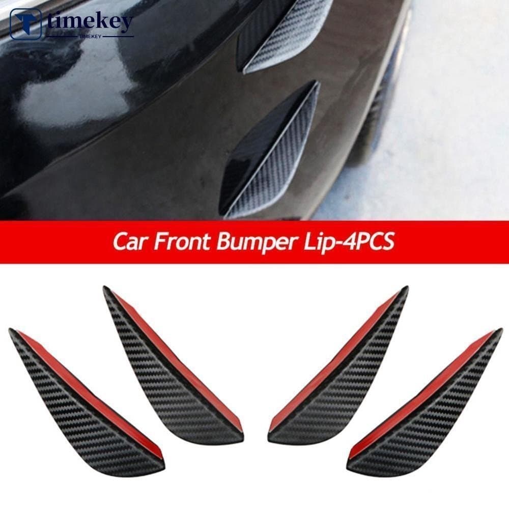 4/6 Pçs Amortecedor Dianteiro Do Carro Lábio Decoração Difusor Shunt Fin Corpo Spoiler Canard Universal Auto Mod