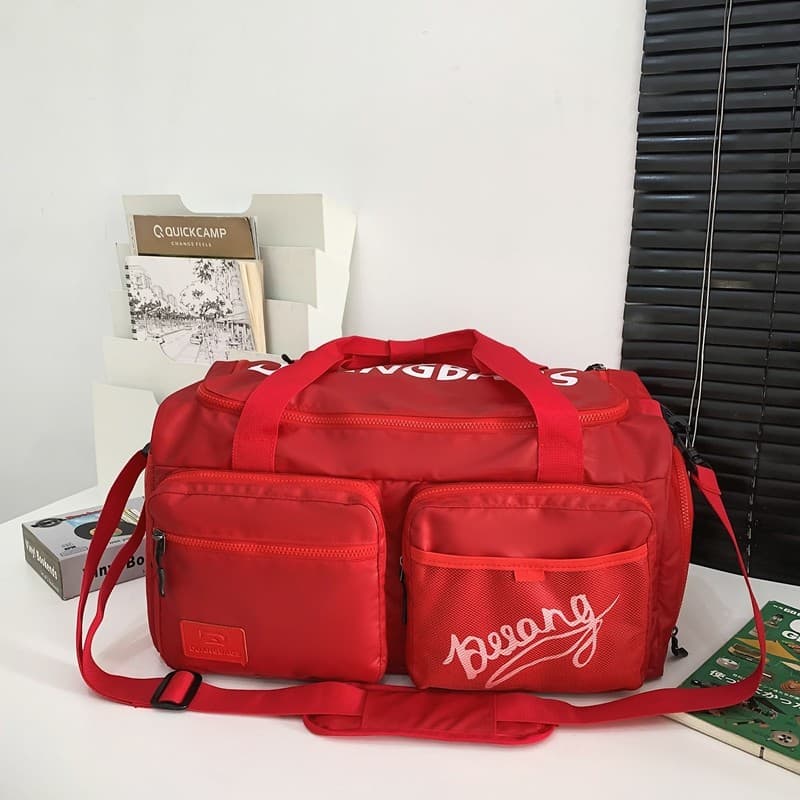 Bolsa de viagem de grande capacidade, bolsa de bagagem de mão, treinamento esportivo, academia, separação seca e molhada