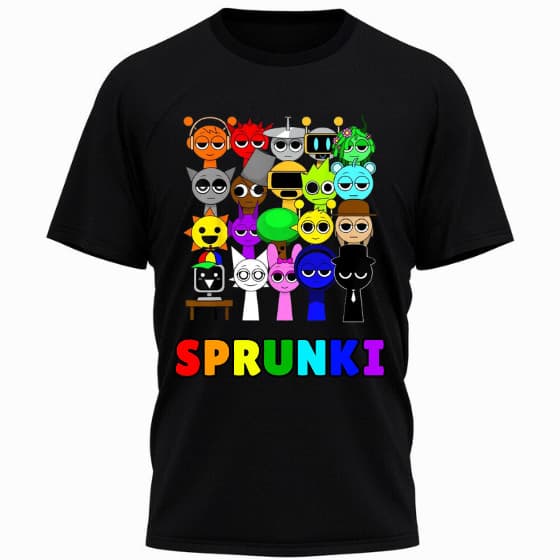 Camiseta Sprunki  Personalizada  Infantil e Adulto,Confortavel e Estilosa