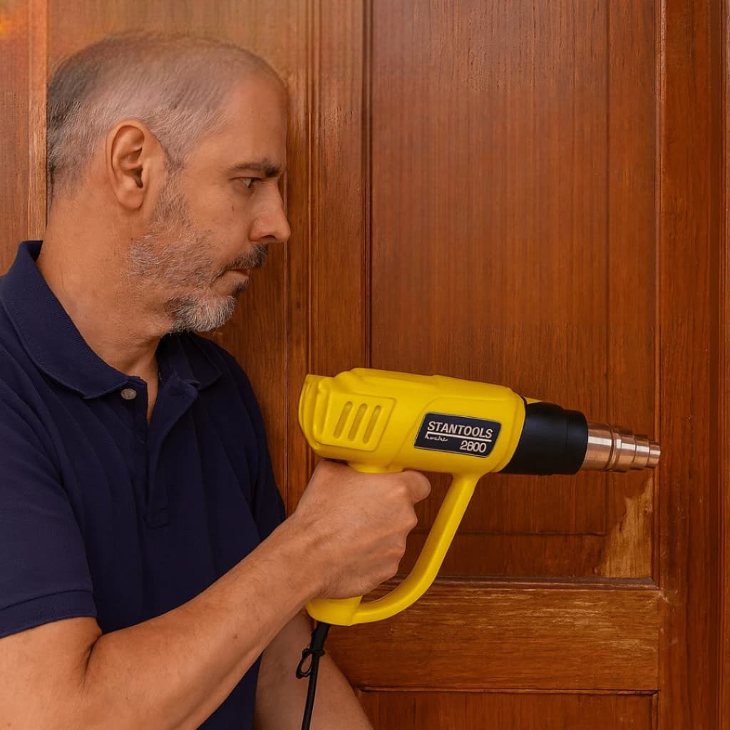 Soprador Térmico Bico Removível Potente Secagem Pintura Desencapamento Aquecimento Ferramenta