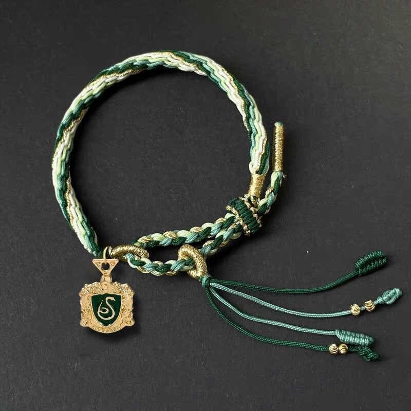 Pulseira Da Marca Harry Potter Co Sonserina Grifinória Quatro Faculdades Impressionações Mão Corda Casal Melhor