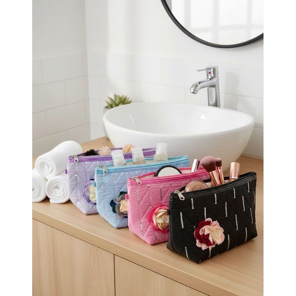 Necessaire Organizador Multiuso Elegante Necessaire Estojo Organizador para Maquiagem 15x24cm - HN84912
