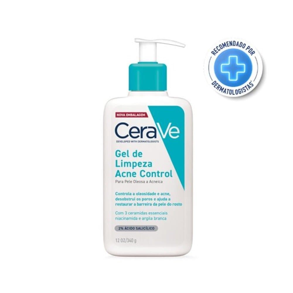 Gel De Limpeza Cerave Acne Control Pele Oleosa A Acneica 340g