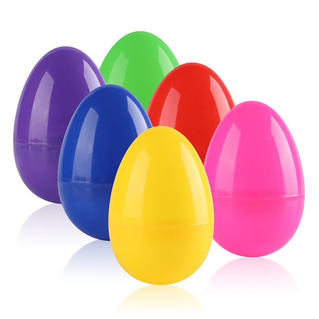 12pçs Ovos De Páscoa Coloridos Feitos À Mão Para Crianças , Casca De Ovo De Plástico Faça Você Mesmo