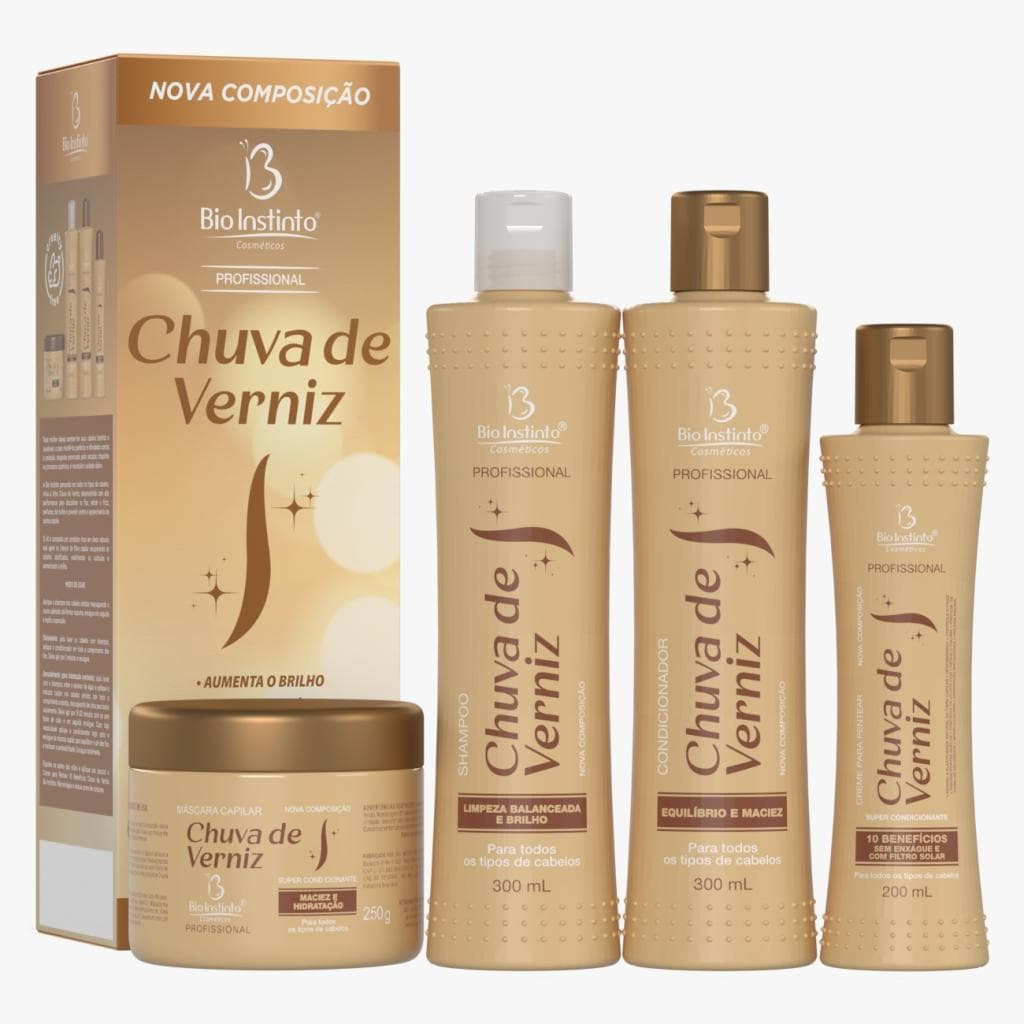 4 Kits Capilar Chuva de Verniz Bio Instinto
