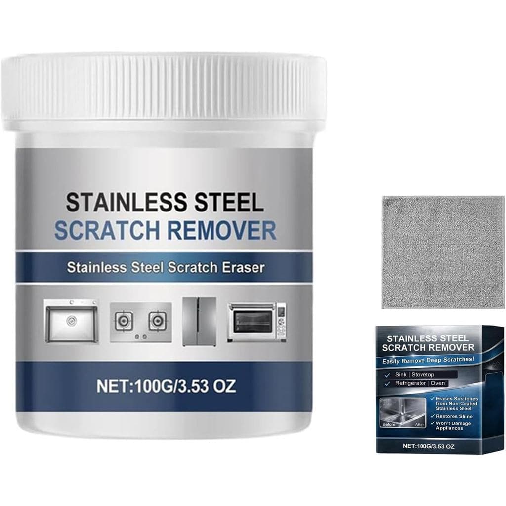 Kit de reparo de arranhões em aço inoxidável, pasta multifuncional para reparo de arranhões em aço inoxidável, agente de