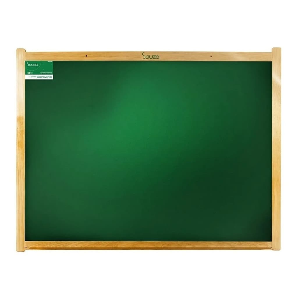 Lousa Quadro Verde Giz 90x70cm Moldura Madeira Ideal Escola Escritório Empresas Premium Brinquedo