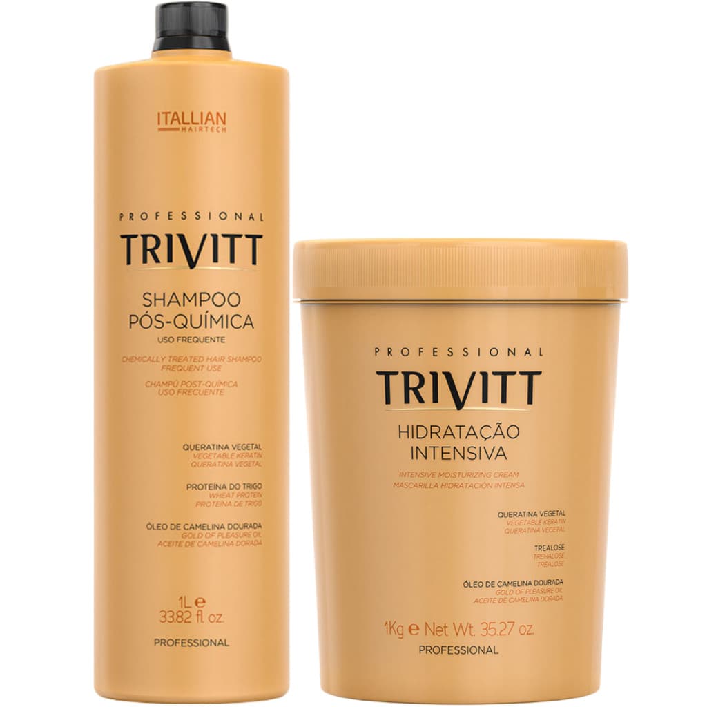 Itallian Trivitt Kit Shampoo 1 Litro + Máscara 1kg