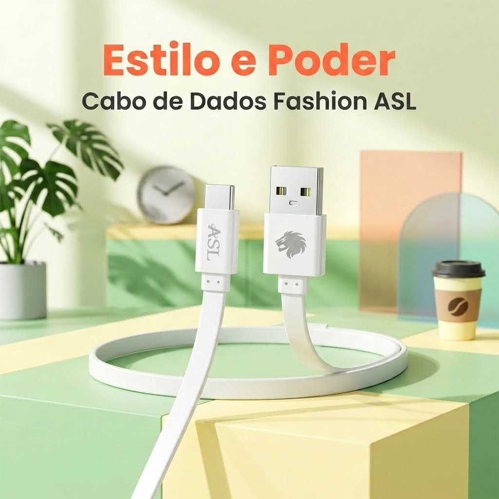 CABO PVC TIPO-C  2.4A Flat ASL 1METRO