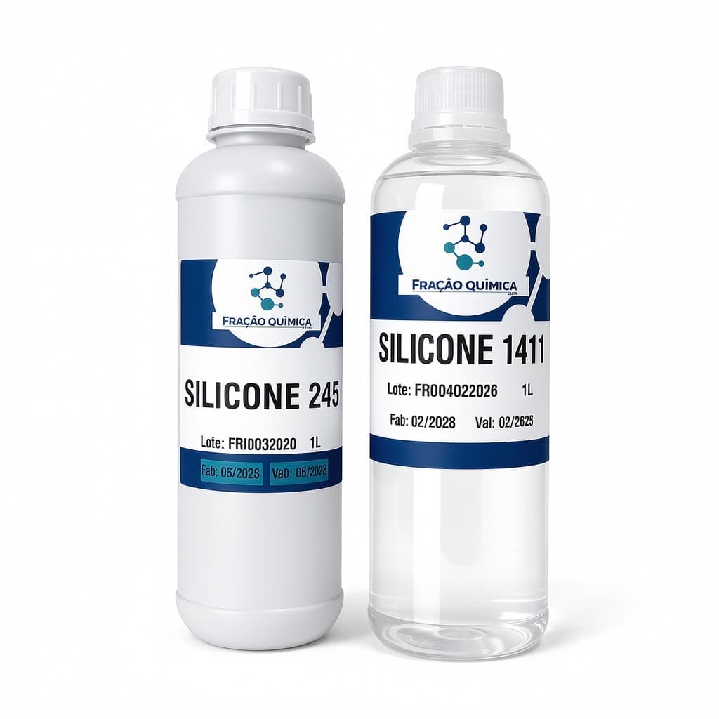 Kit Silicones Cosméticos 245 + 1411 Alta Qualidade 1L