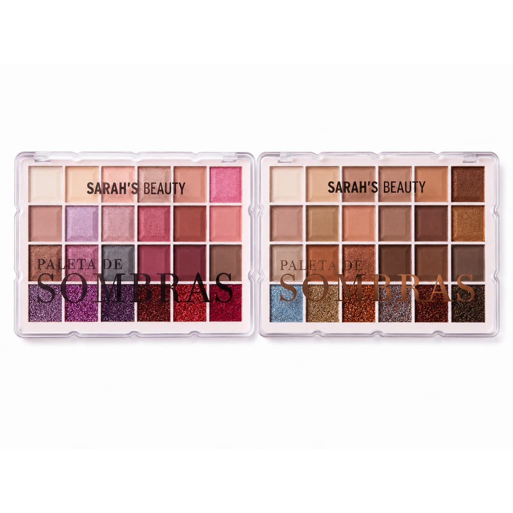 Nova Paleta de Sombras Alta Pigmentação Profissional Completa Com Glitter Iluminador Blush Contorno Maquiagem Festa