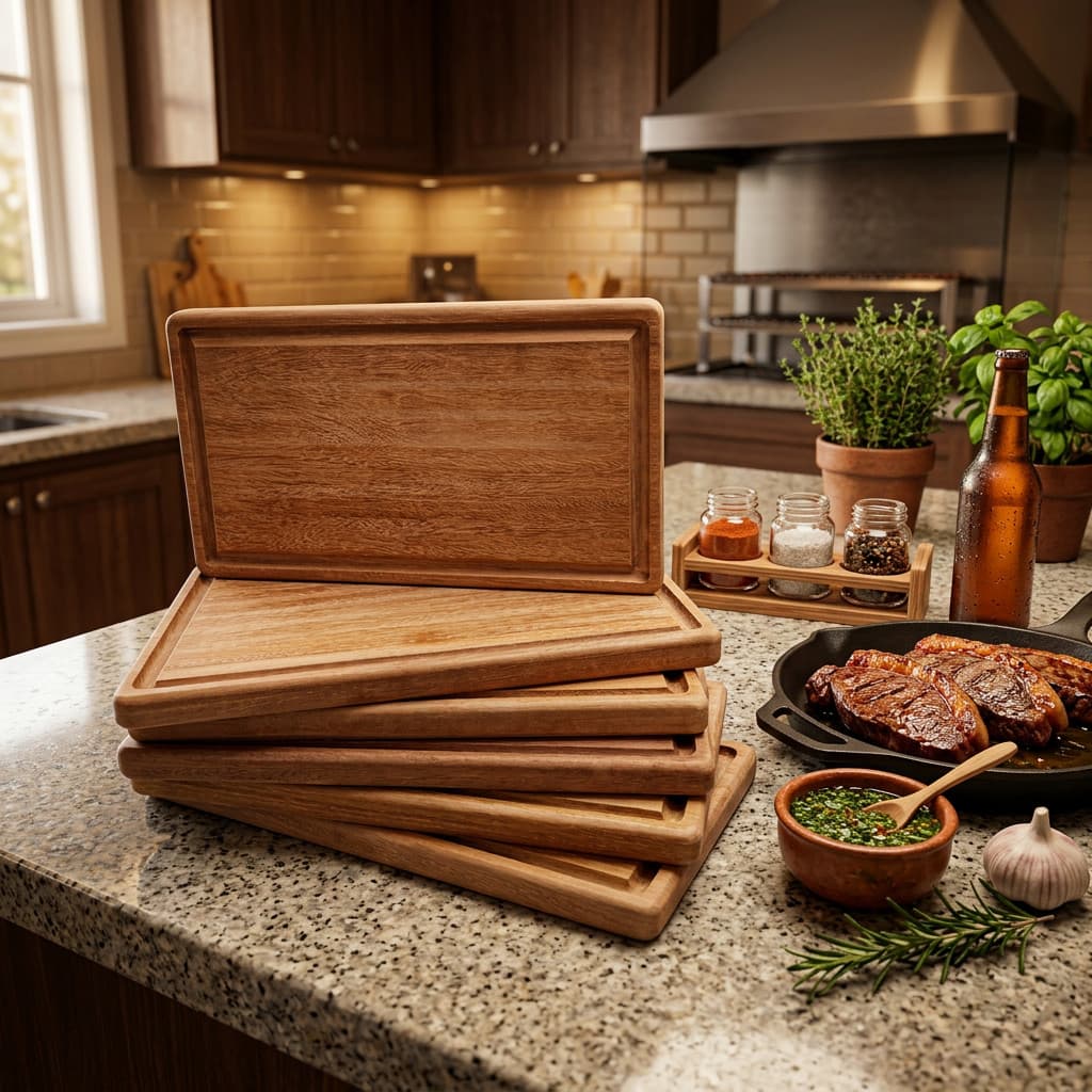 Tábua de Carne em Madeira Maciça 35x20