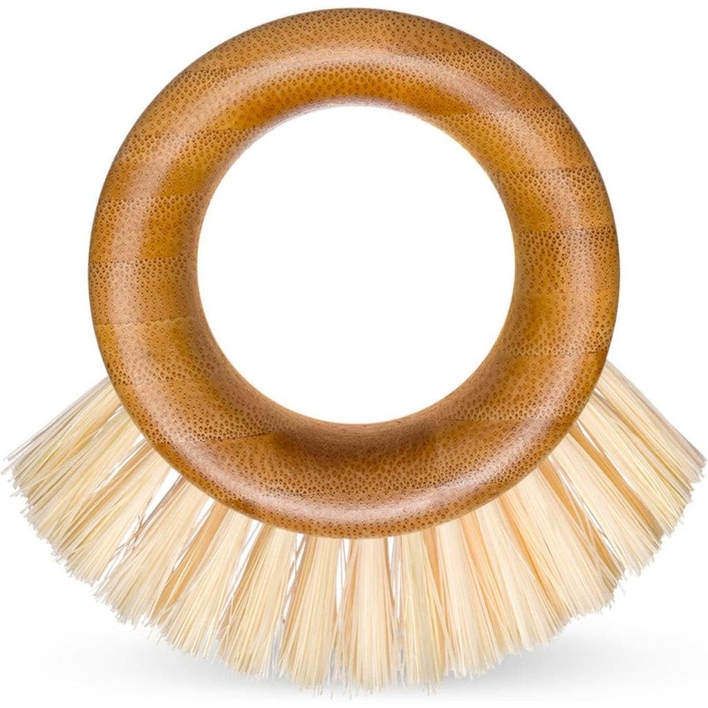Full Circle The Ring - Escova de Limpeza de Vegetais e Frutas em Bambu - Um Esfregador Versátil para Batatas, Cogumelos