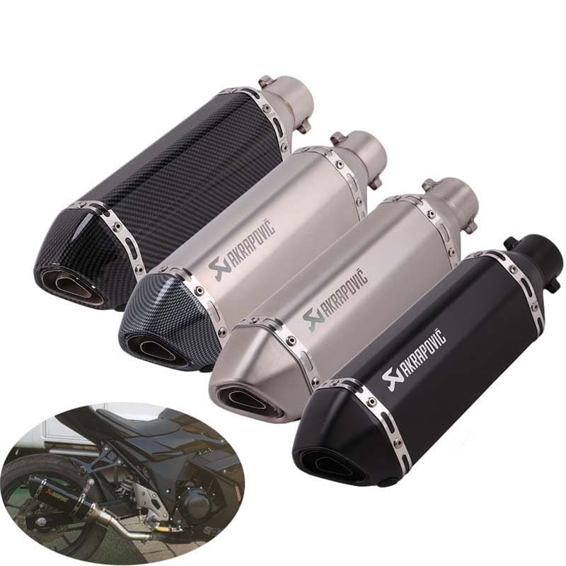 Silenciador De Escapamento Universal Akrapovic 38-51mm Com DB Killer