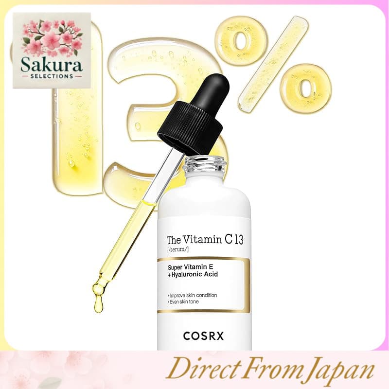 [Renovação] Sérum COSRX Vitamina C13 20ml Vitamina Fresca, Cuidado com os Poros, Niacinamida, Vitamina E, Ácido Hialurônico, Firmeza dos Poros, Loção Sérum, Vitamina Pura, Vitamina C, Adequado para Pele Sensível, Testado em Humanos, Essência COSRX, Cuidados com a Pele, Cosméticos Coreanos
