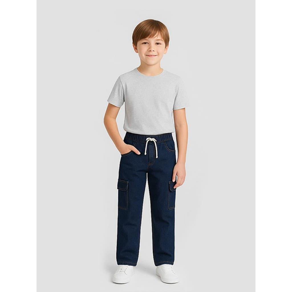 Calça Cargo Sarja e jeans infantil juvenil estilo skate diversas cores