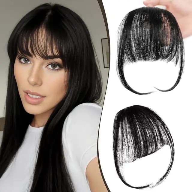Peruca Sintética Princesa Franja Hime Corte Penteados Clipe Em Cabelo Para Mulheres De No