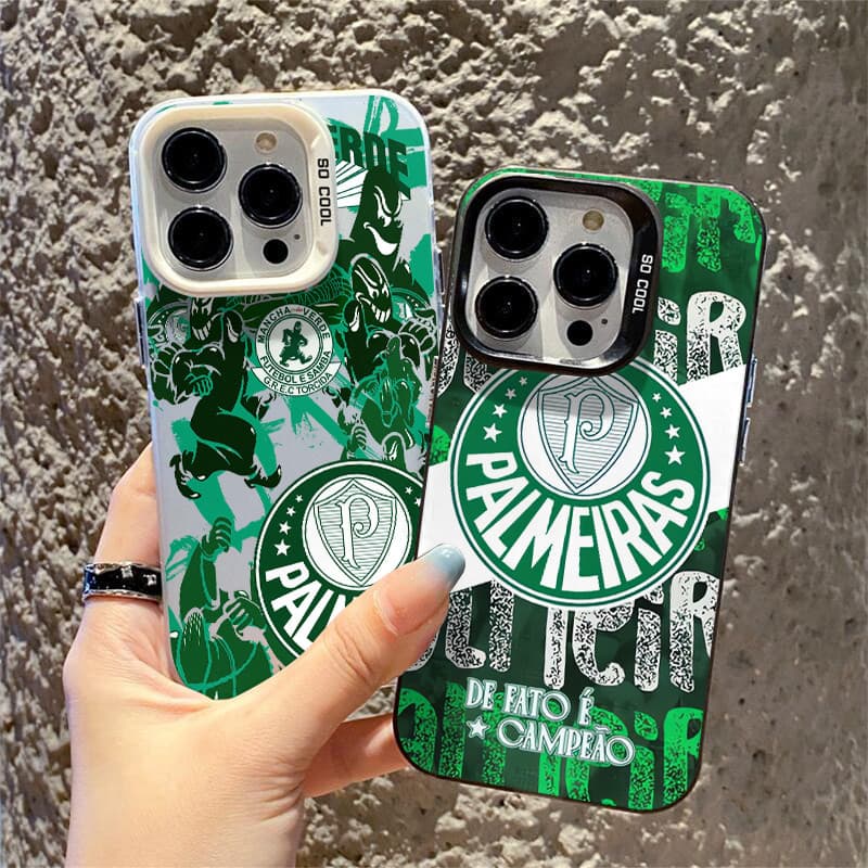 Capinha Logotipo do Palmeiras Football Club para iPhone xr xs max 14 11 12 13 15 16 17 pro max 14 15 plus capa Protetora