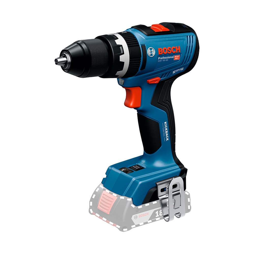 Parafusadeira e Furadeira de Impacto 1/2" a Bateria 18V (não inclusa) Motor BL GSB 18V-65 Bosch