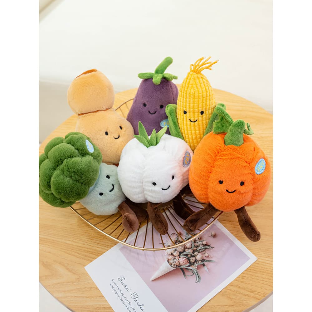 vegetal vegetal boneca dormir abraço boneca brinquedo de pelúcia calmante boneca brócolis berinjela cenoura