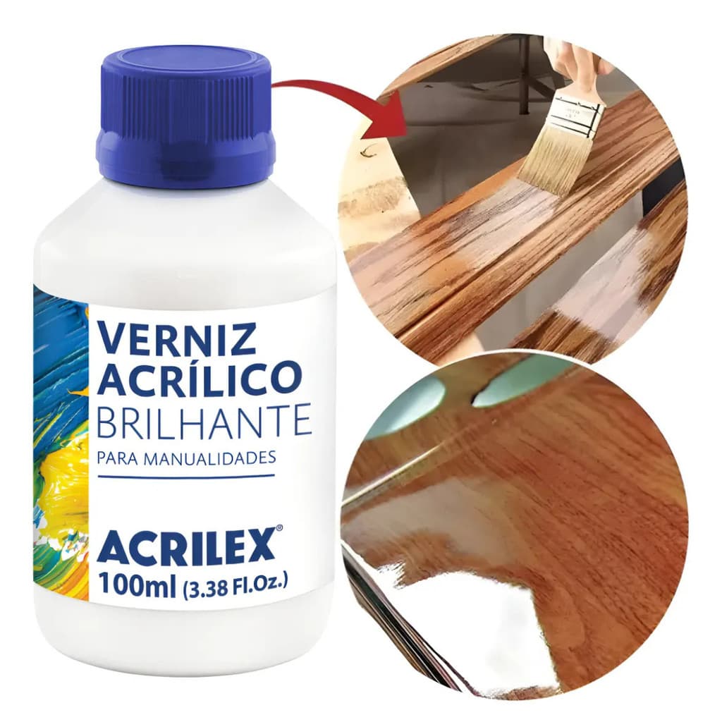 Verniz Acrilico Brilhante 100ml Acrilex