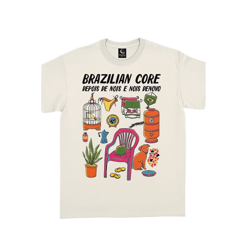 Camiseta Meme Brasil Tropical Brazilian Core Engraçada Cultura BR Unissex Envio Imediato