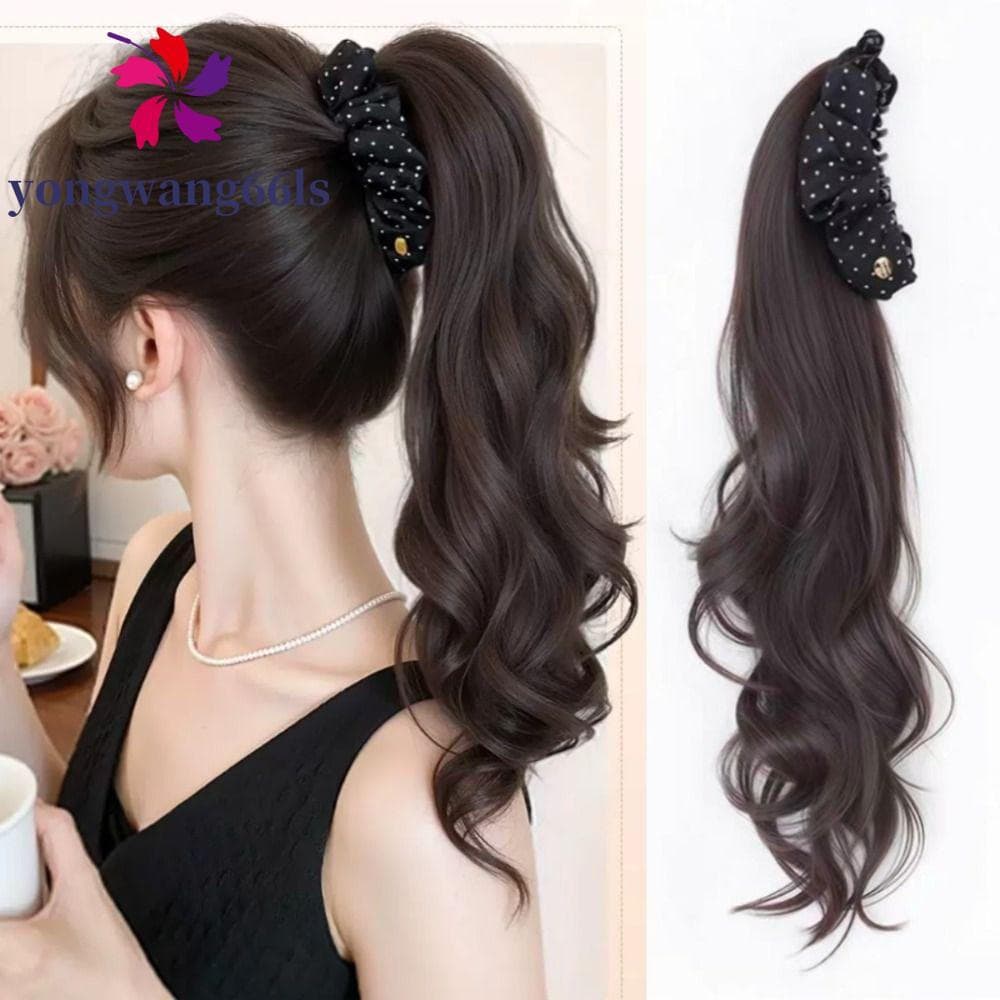 YONGWANG Peruca De Rabo De Cavalo Com Clipe De Garra De Banana , Extensões De Cabelo Sintético , Peça De Cauda De Pônei