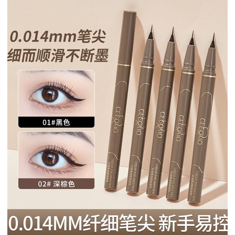 GECOMO Caneta delineadora líquida ultrafina, suave, secagem rápida, renderização de cores, à prova d'água, resistente ao
