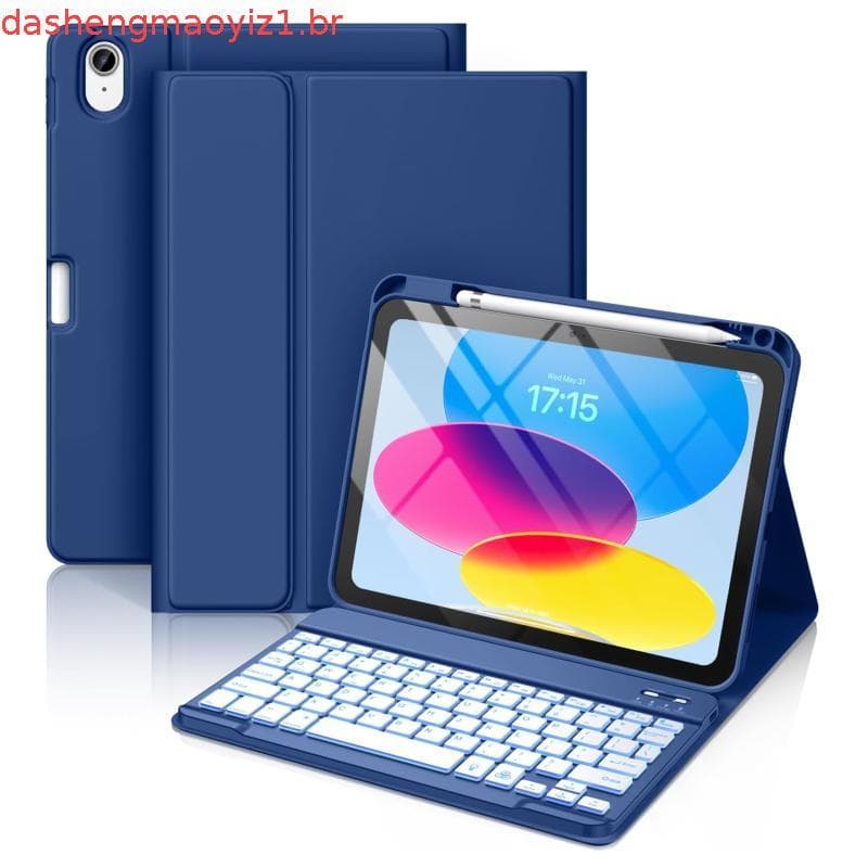 MoKo Compatível com iPad (A16) 11ª Geração com Capa Protetora com Teclado 11 Polegadas 2025, iPad 10ª Geração 10,9 Poleg