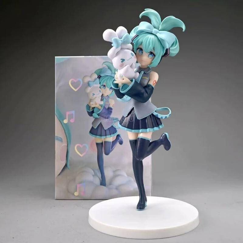 Sanrio Cinnamoroll Piapro 20cm Hatsune Miku Brinquedo para Meninas Figura de Anime Adulto Brinquedo de Anime Jogo Figura