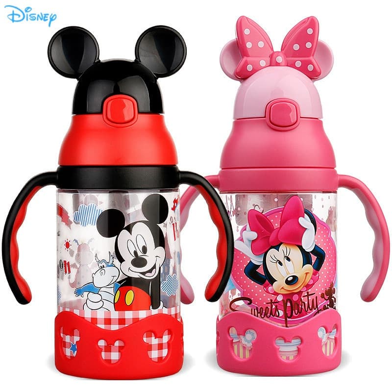 Garrafa de Água Infantil Disney com Canudo para Crianças 0571 EP6A