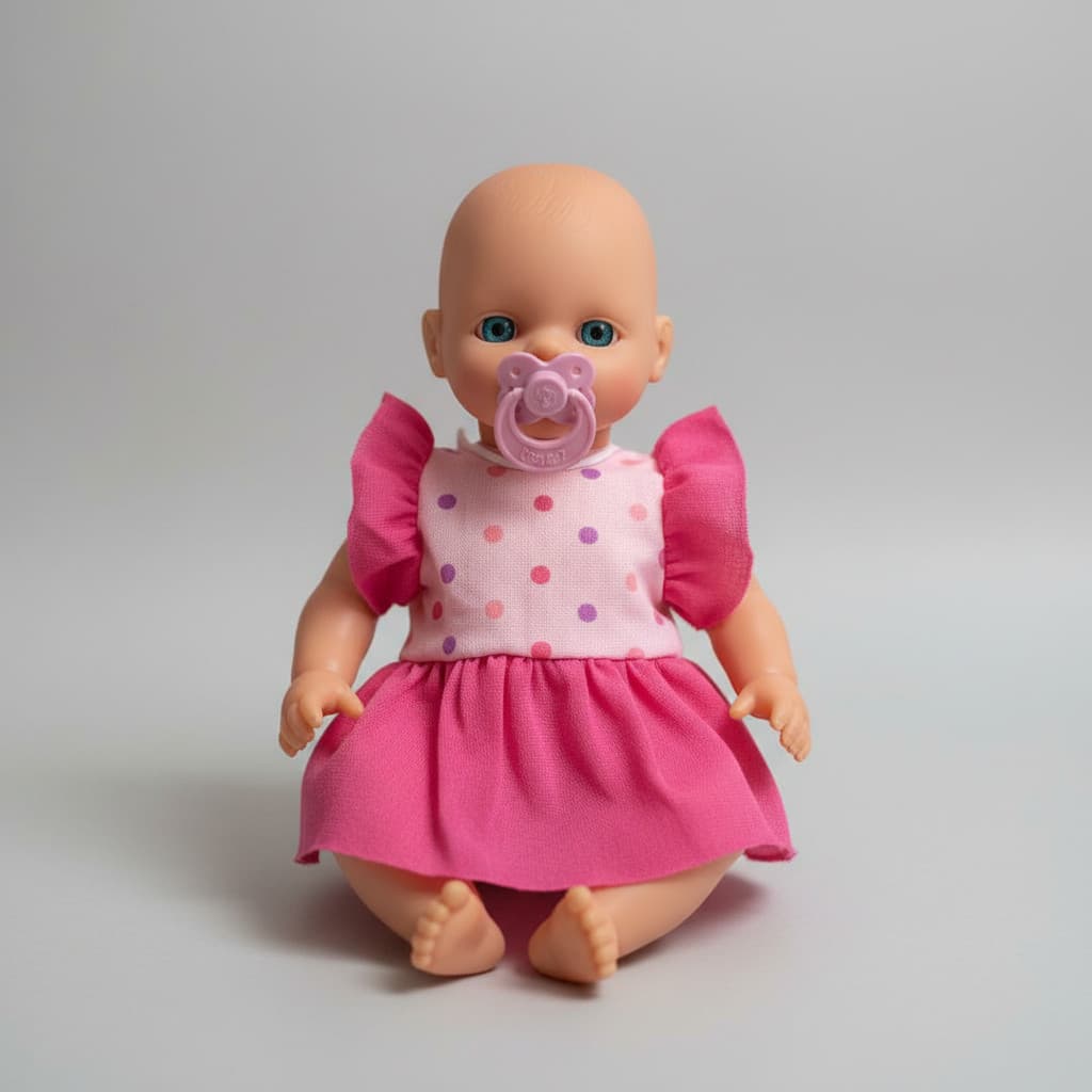 Boneca Bebê Pequetita 30 Cm Com Roupinha E Chupeta P/ Natal