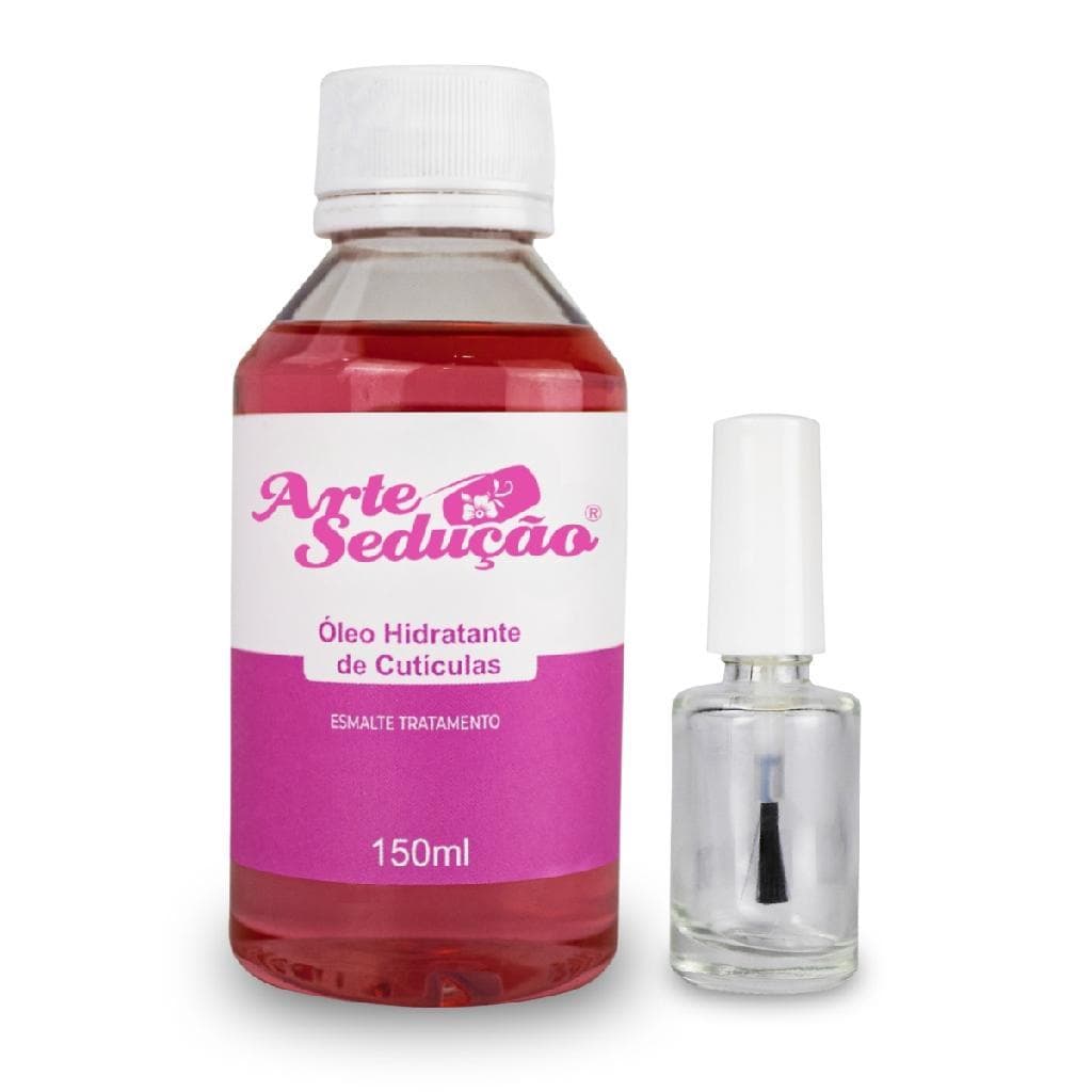 Kit Revitalizador Óleo de Cutículas 150ml +Frasco Vidro 10ml Hidratação Manicure Nail Design