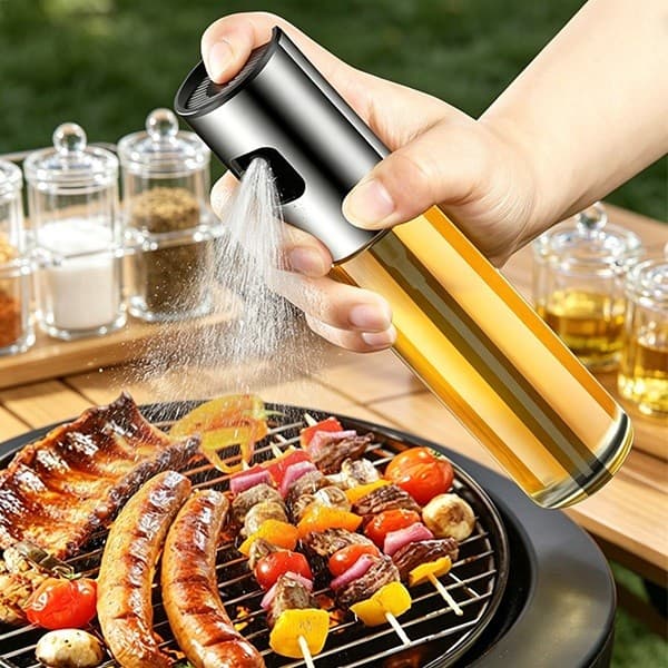 100ml garrafa de spray de óleo churrasco cozinhar pulverizador de azeite de vidro spray de óleo de cozimento
