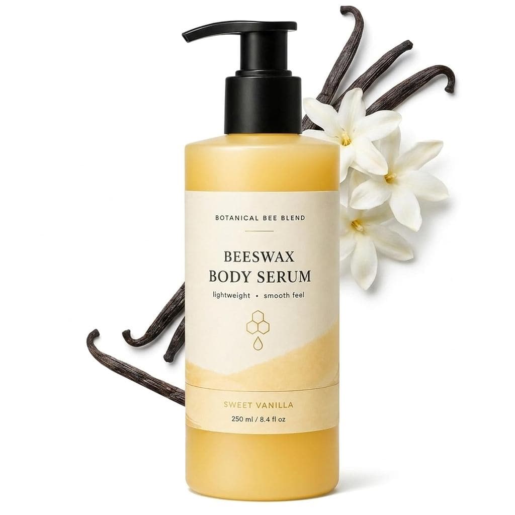 Sérum Corporal de Cera de Abelha para Pele Seca, Óleo Corporal Hidratante de Cera de Abelha para Mulheres, Loção Corpora