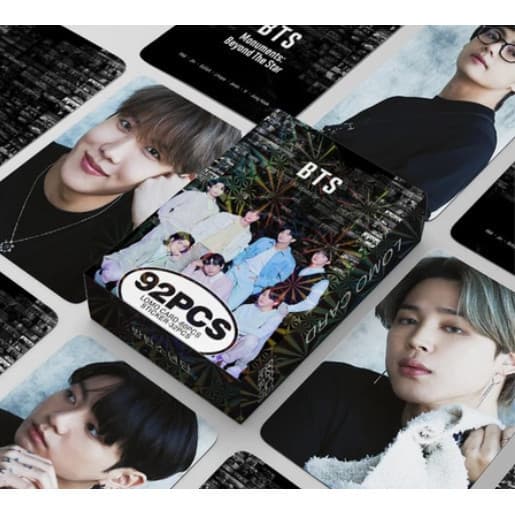92 Pçs/Caixa Kpop Ídolo Photocard BTS Lomo Cartão SUGA V JK JIN Laser De Foto Para Fãs