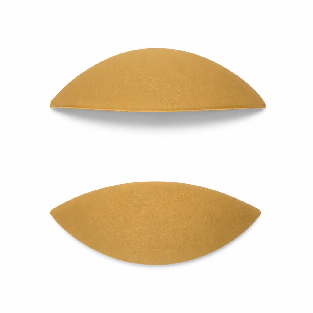 1 Par Ombreira Forrada Para Roupas Feminina Almofadas De Ombro Para Blazer Enchimento Premium Lançamento Manga Bufante C