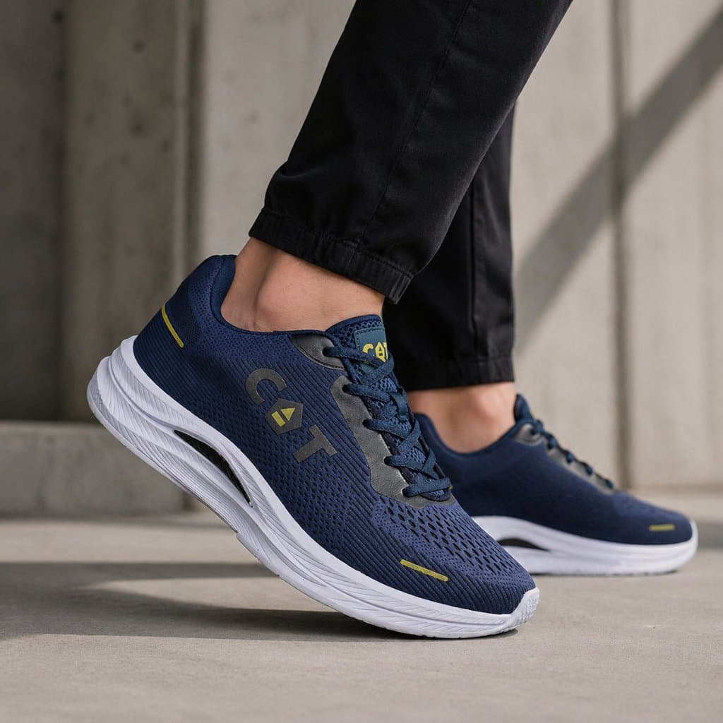 Tênis Masculino Azul Academia Corrida Caminhada Leve Performance Envio Rápido