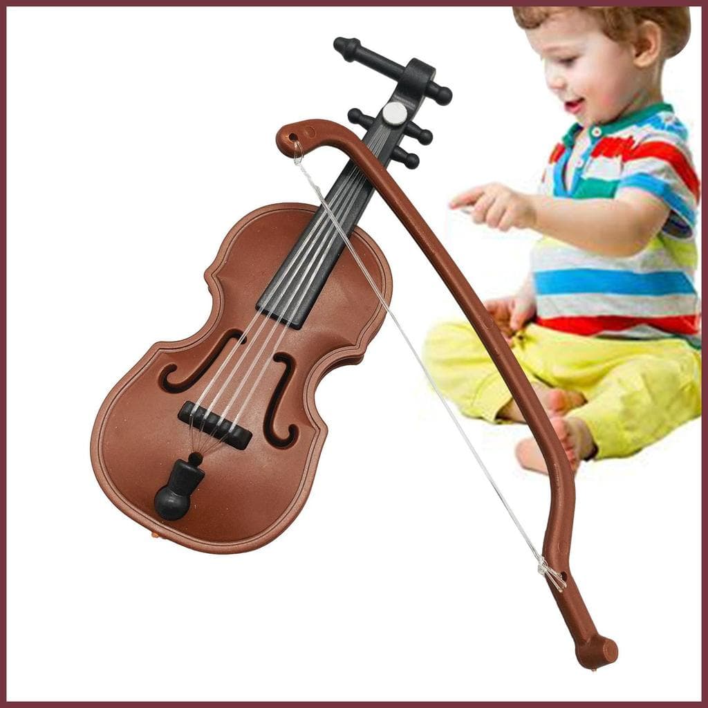 Brinquedo De Violino Para Crianças Instrumento Musical Em Miniatura Polido Instrumentos Musicais Mini Ornamento jiwbr