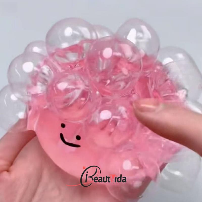 Bola De Cristal ADAMES TPR , Brinquedo De Pinça De Água Transparente Para Apertar Acne Polvo De Bolha Sólida