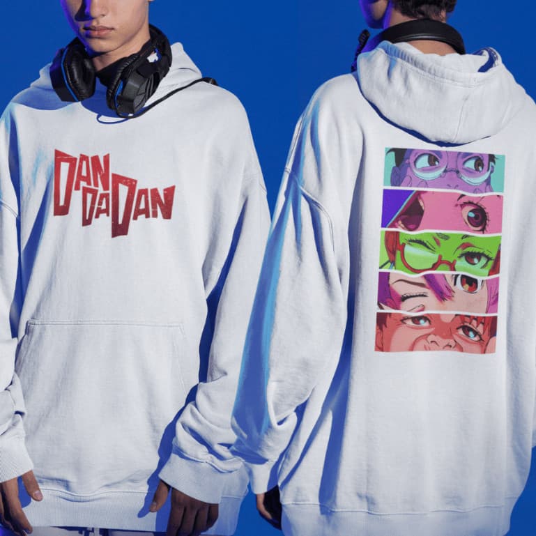 Moletom Estampado Em Algodão Flanelado Com Capuz Anime Dan Da Dan Japonês Blusa de Frio Inverno Unissex