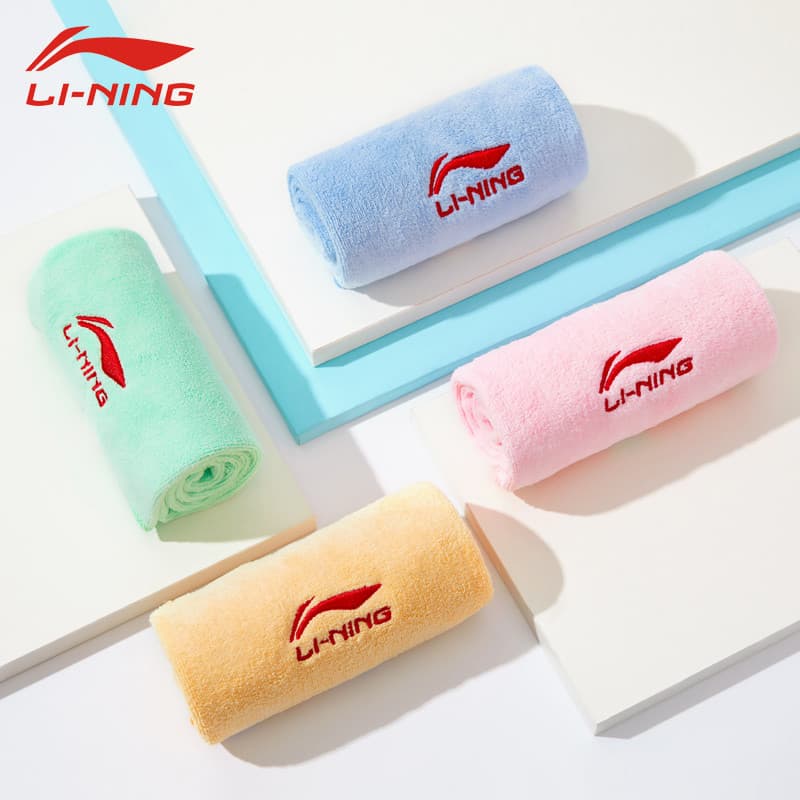 Li Ning Toalha de Natação Toalha Absorvente Feminina Toalha Legal Esportes Toalha de Banho de Secagem Rápida Meninos Cri
