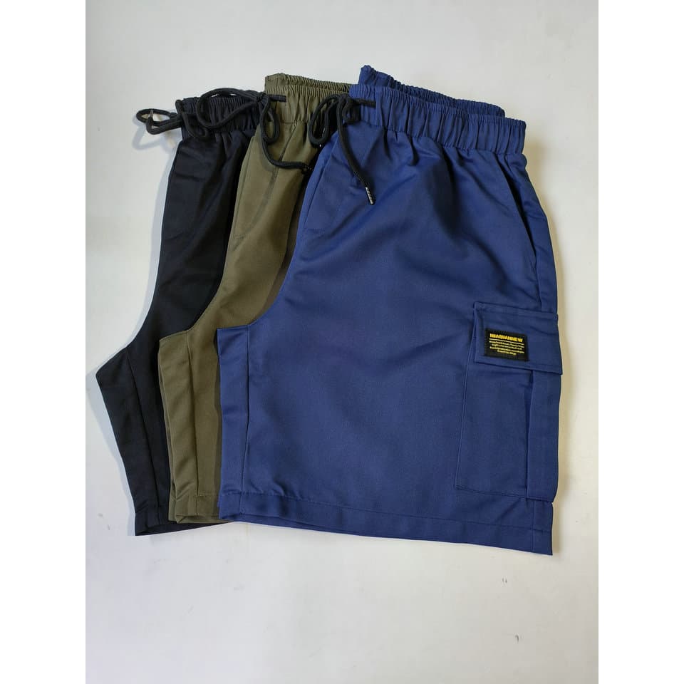 Verão masculino Multi-bolso na moda Casual calças cortadas Shorts esportivos