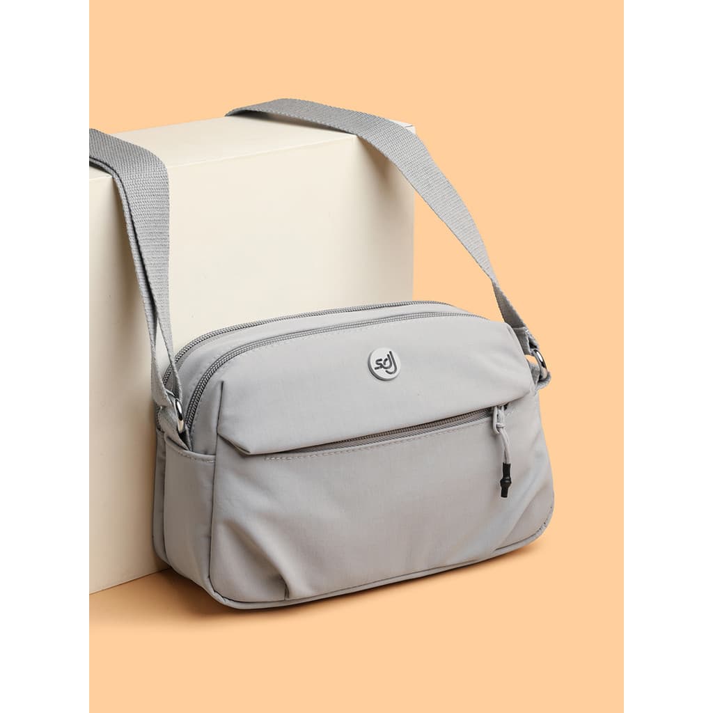 Ultra-leve náilon pano mensageiro saco feminino 2025 novo estilo Multi-compartimento Casual All-Match bolsa de ombro peq